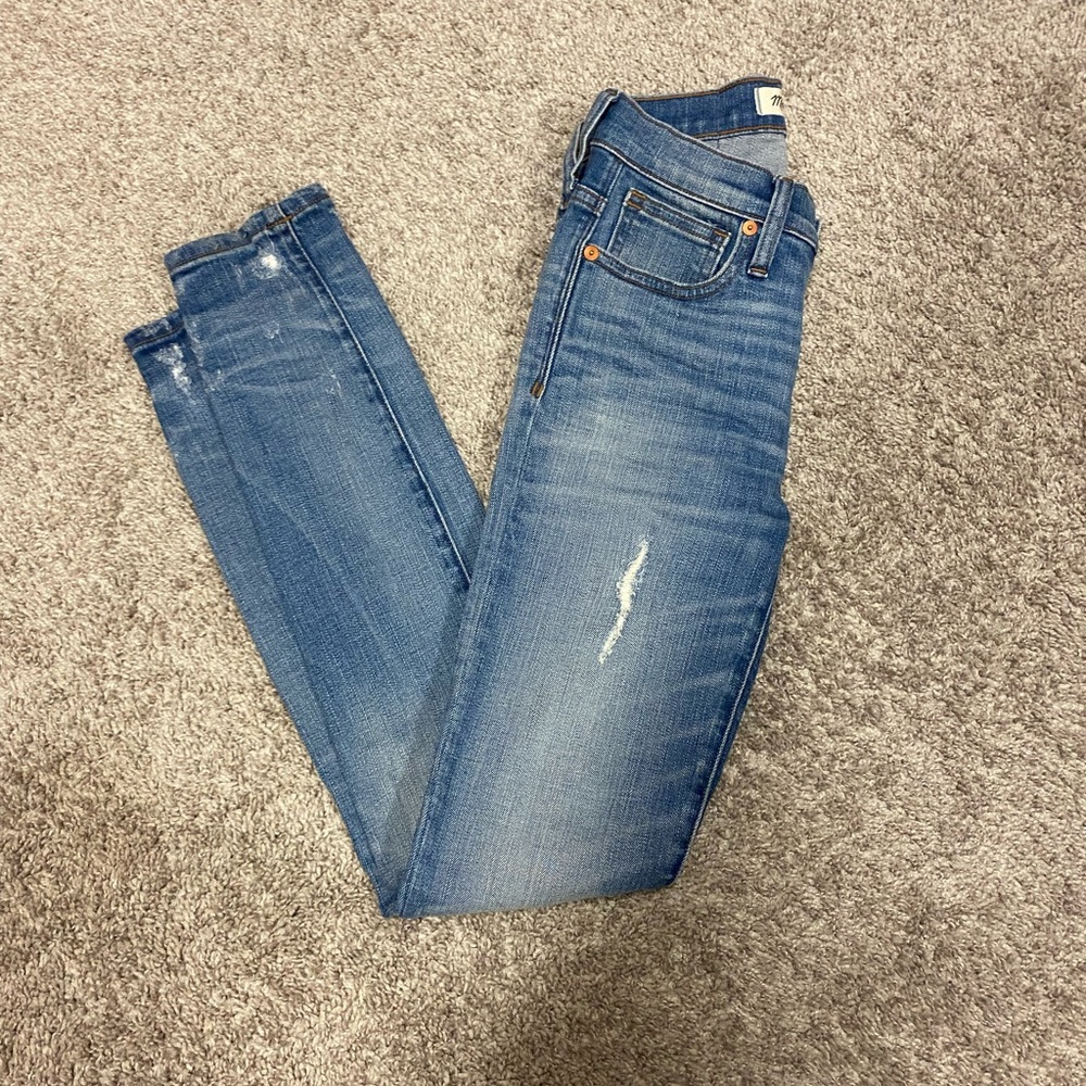 Madewell 9” high rise skinny jeans